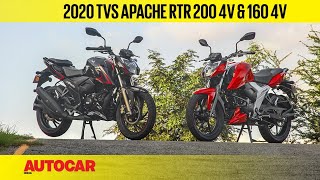 2020 TVS Apache RTR 160 &amp; 200 BS6 Review | First Ride | Autocar India