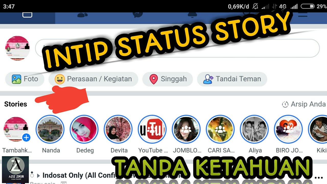 Cara Melihat Status Story Facebook Orang Lain Tanpa Ketahuan Pemiliknya -  YouTube