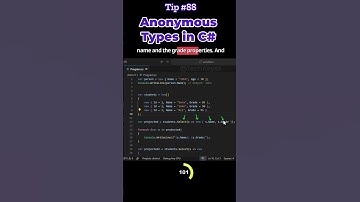 Anonymous Types in C# Tip #88