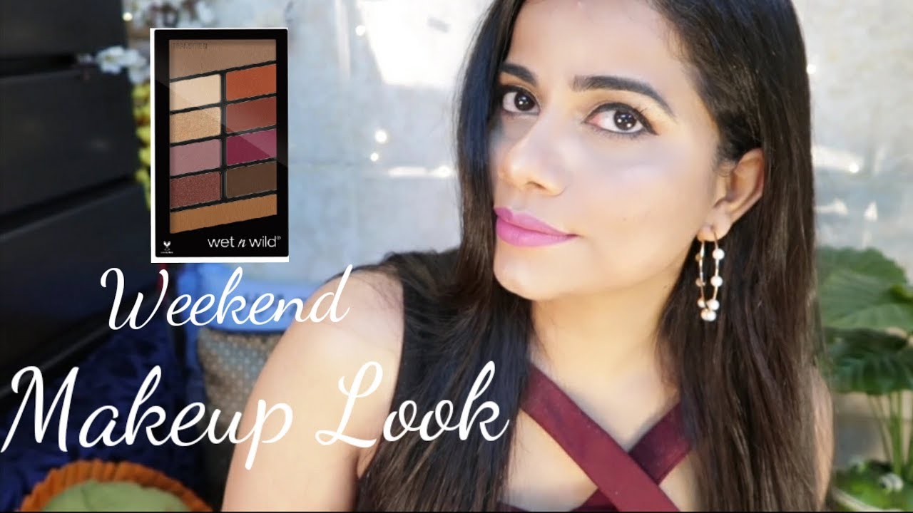 WEEKEND MAKEUP LOOK | WET N WILD EYESHADOW | Sana K indian youtuber neelam instagram