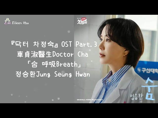 🎶【Kor/Chn/Eng】中字『닥터 차정숙』(車貞淑醫生Doctor Cha) OST Part 3～「숨 呼吸Breath」정승환Jung Seung Hwan class=