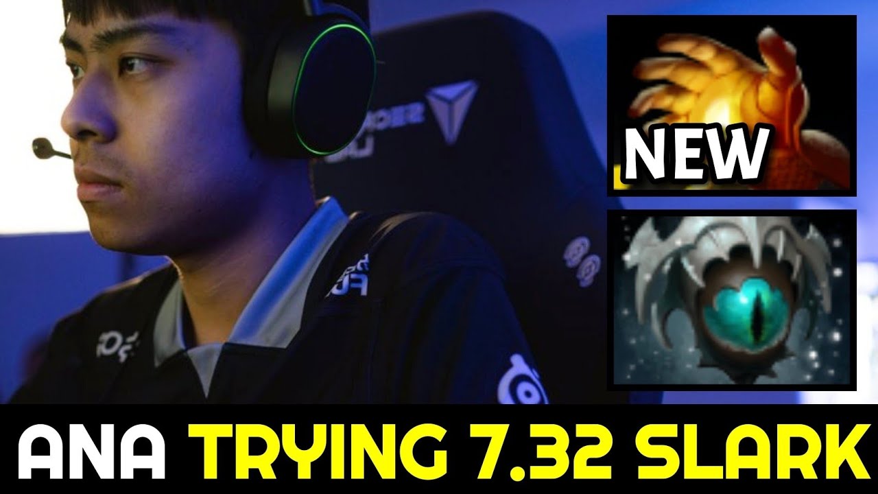 T1.ANA Trying 7.32 Slark with First Item Hand of Midas Dota 2