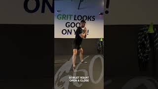Goblet Squat Open Close Db