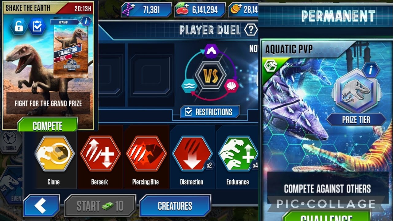 Utahraptor tournament and moved aquatic pvp Episode 19 JWTG 