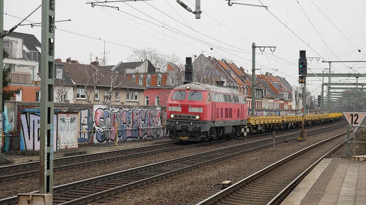 Eisenbahnverkehr in Kln Ehrenfeld Mit Br 462 185 4...