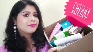 Purplle I Heart Sale Haul || Affordable skin care and make up products shopping at amazing deals