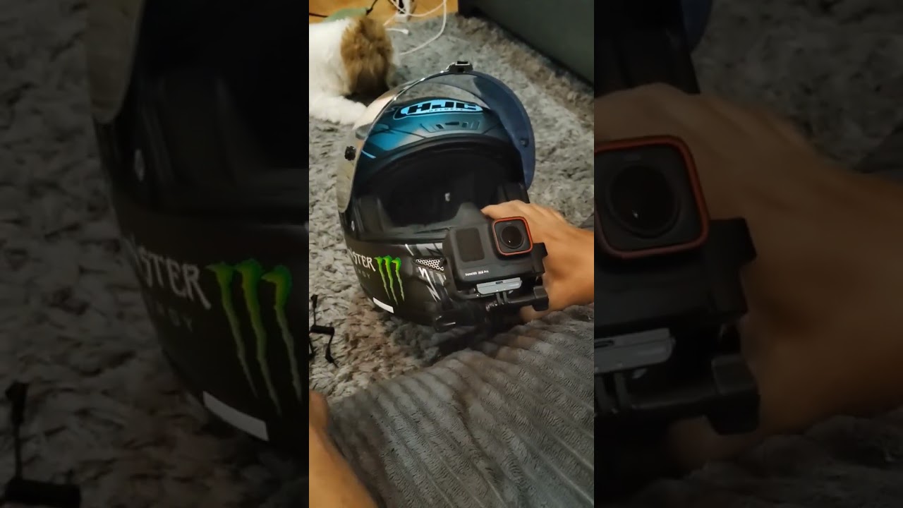 My helmet setup insta360 Ace pro + Lark M2 