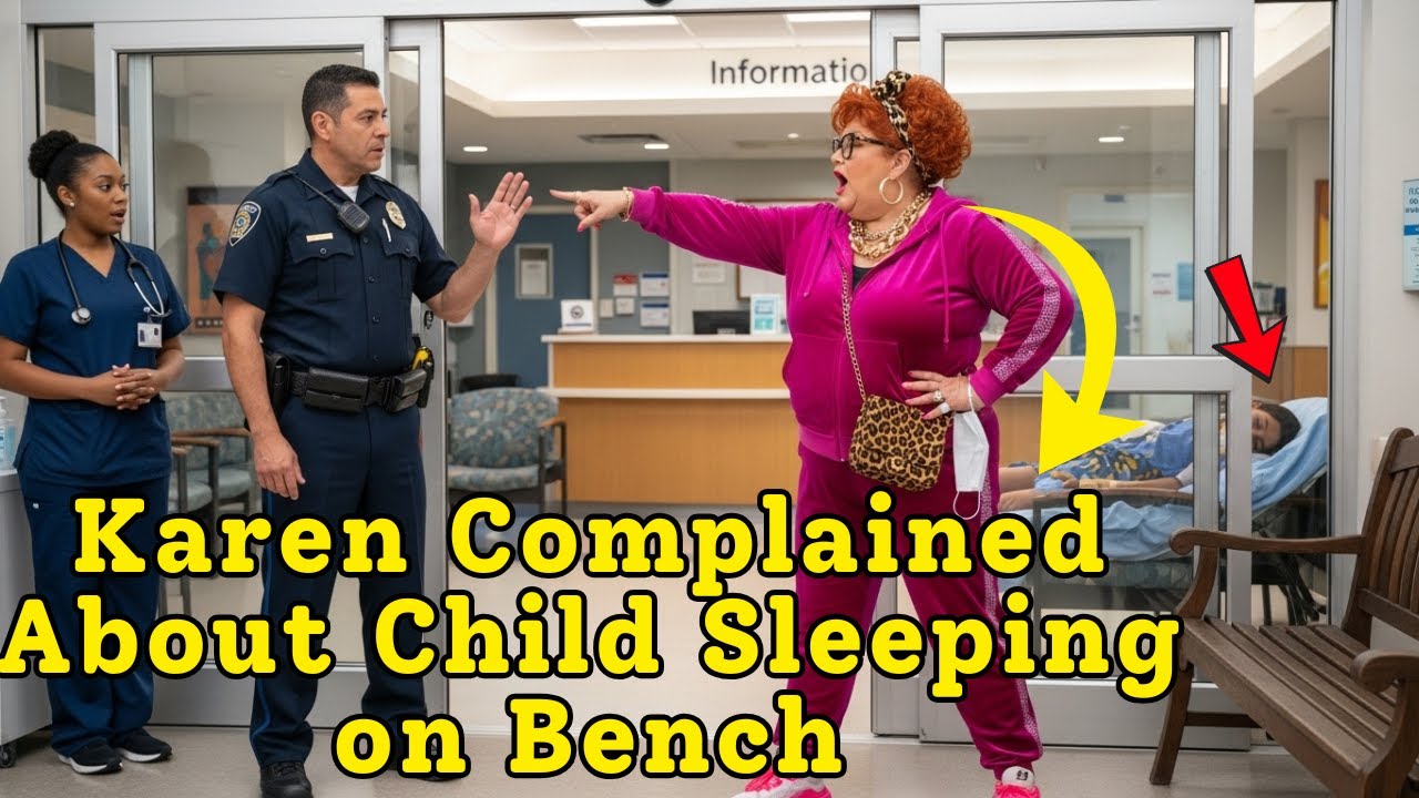 Карен пожаловалась на ребенка, спящего на скамейке, — мальчик ждал отца, выписанного из больницы!