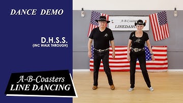 D.H.S.S. - Line Dance Demo & Walk Through