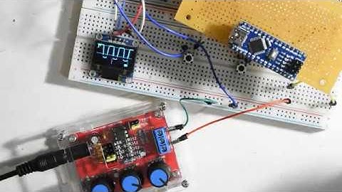 Breve reseña del software del osciloscopio sobre arduino nano