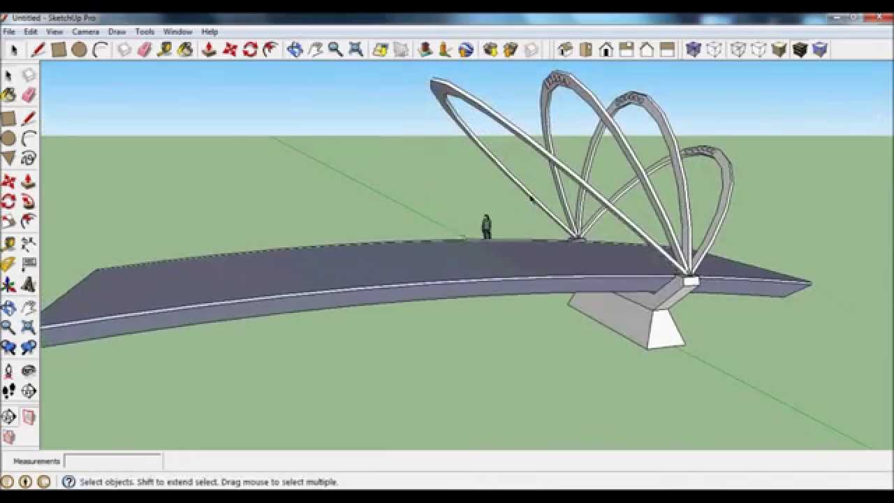Cool Bridge in SketchUp