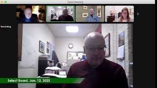 Select Board, Jan. 12, 2023