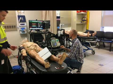 ACLS Unstable V Tach To Stable Proximal Runs Of V Tach Scenario Demonstration By Paramedic