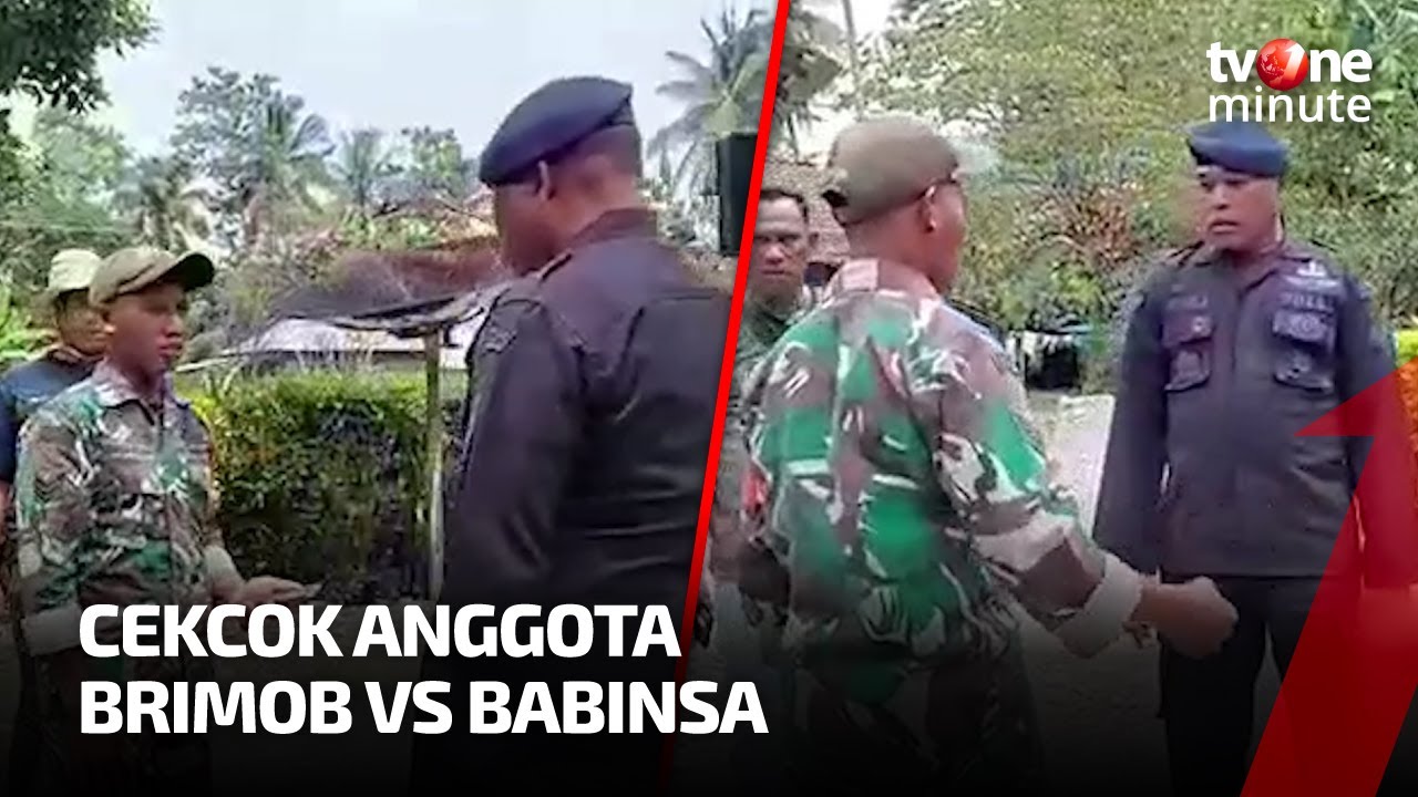 Merasa Dipermalukan! Anggota Brimob Semprot Anggota Babinsa | tvOne Minute