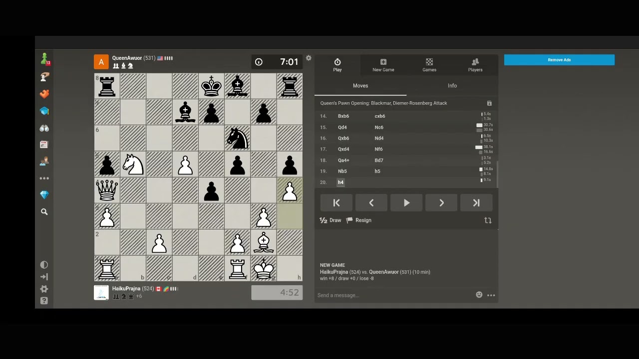 the elephant and\ the hippopotamus do\ the turtle defense .HaikuPrajna .Chess .No Commentary 2025111