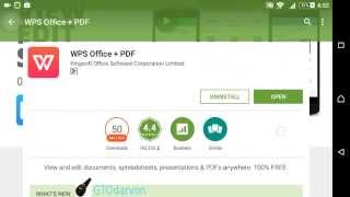 WPS office : Let's install android apps