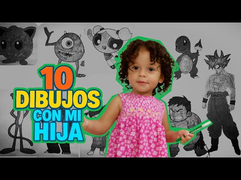 PAINTING 10 DRAWINGS WITH MY DAUGHTER