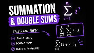 Summation & Double Sums Explained | Worked Examples and Shortcuts
