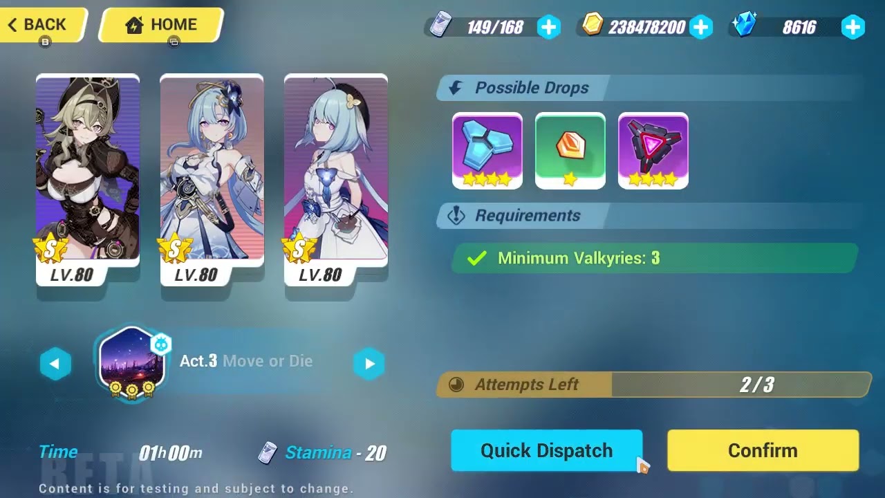 BETA 7.5 Optimization HoYo