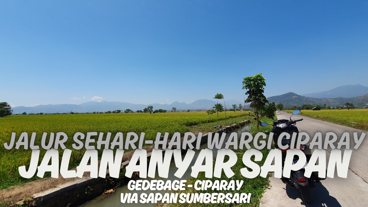 Suasana di Jalur Alternatif Gedebage Ciparay via Sapan - Jalan Anyar
