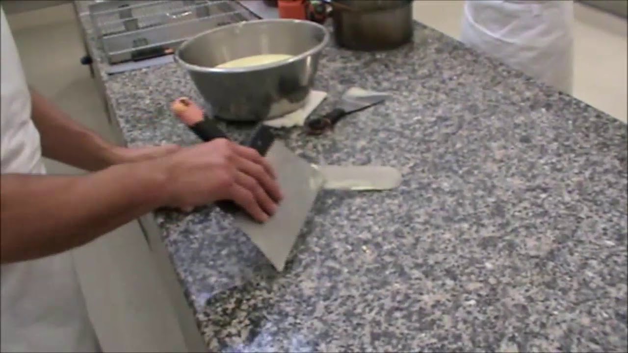 la mise au point du chocolat blanc par tablage