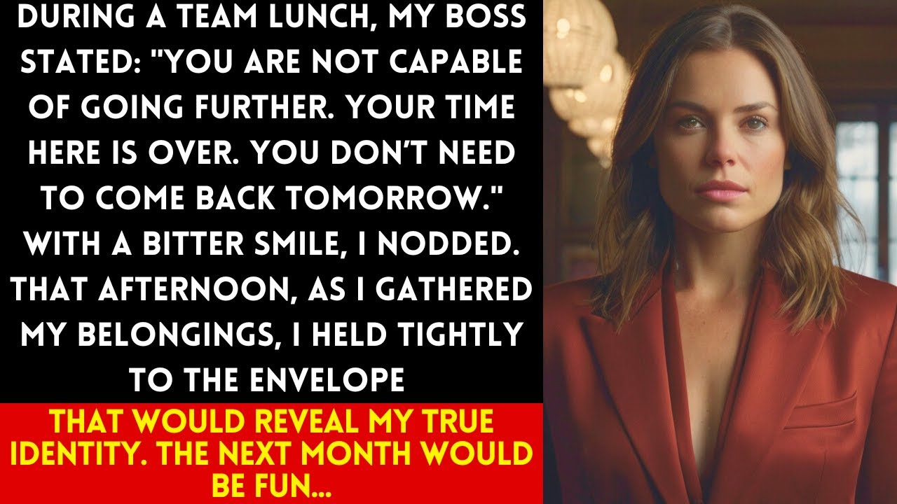 MY BOSS FIRED ME IN FRONT OF THE WHOLE TEAM, BUT HE HAD NO IDEA WHAT I KNEW AND WHAT WAS COMING...