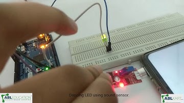 Interfacing of sound sensor with arduino mega