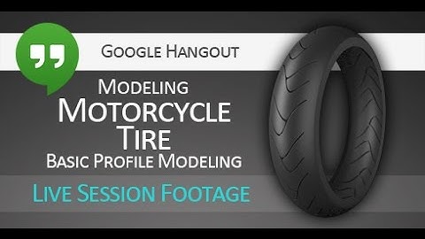 Motorcycle tire modeling in 3Ds Max - hi-poly version