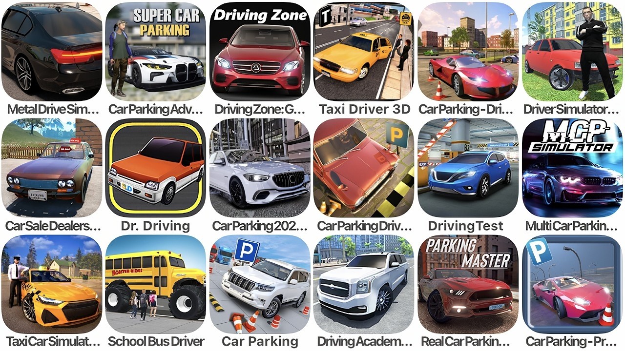 Metal Driver Simulator,Car Parking Adventure,Driving Zone,Taxi Driver 3D,Car Driving,DriverSimulator