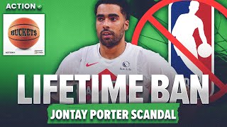 NBA Gives Jontay Porter LIFETIME BAN for Gambling! Reactions \& Details on Betting Scandal | Buckets