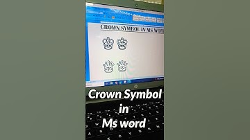 Crown Symbol in ms word || Crown symbol kaise banaye #shorts #video #symbol