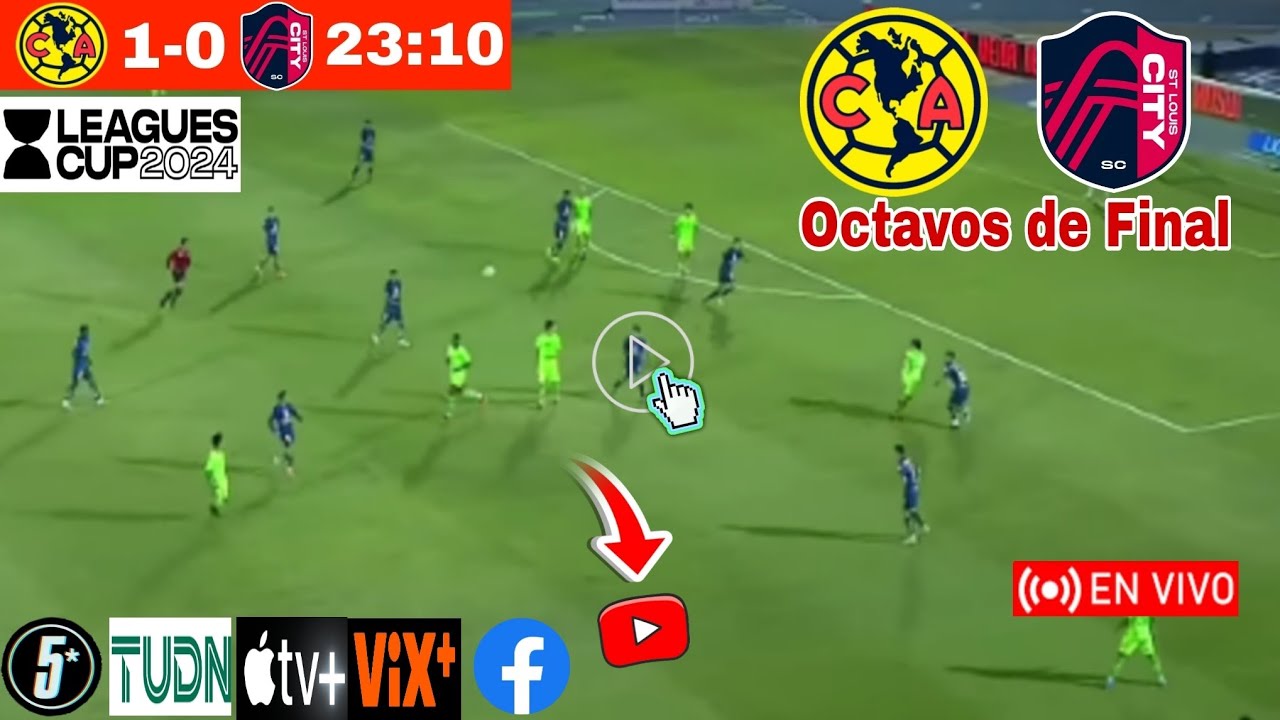 América vs. Louis City en vivo, donde ver, a que hora juega América vs ...