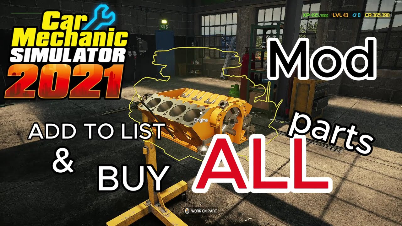ALL BUY OR LIST, car mechanic simulator 21