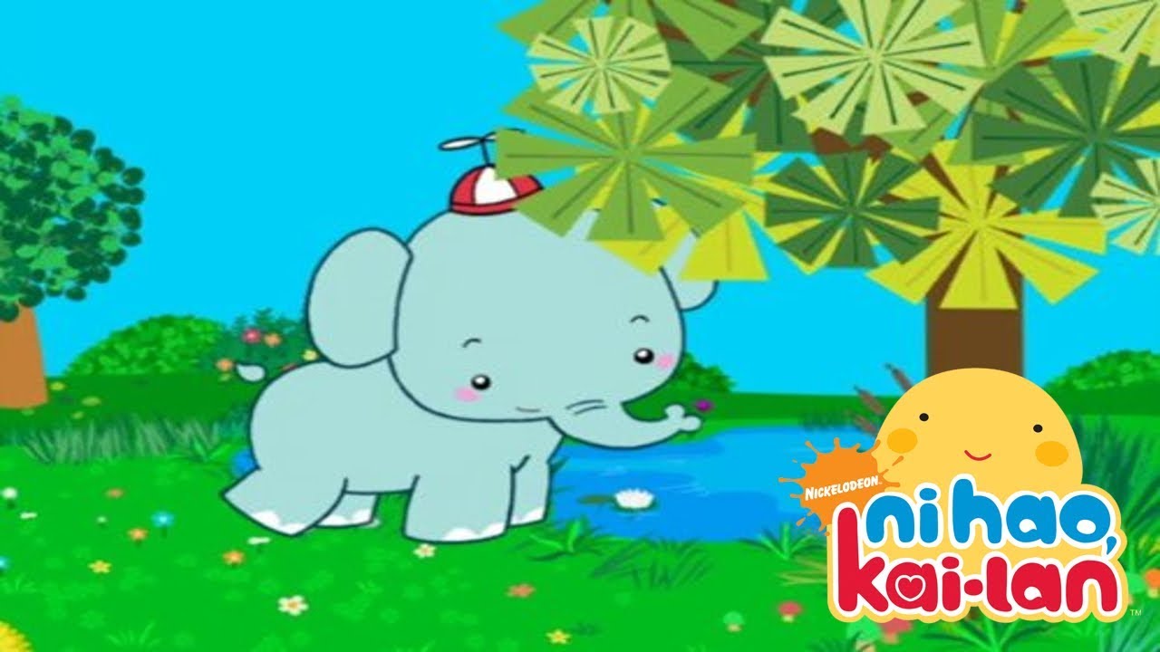 Kai-lan, Rintoo and Stompy are making a special elephant-shaped balloon for...