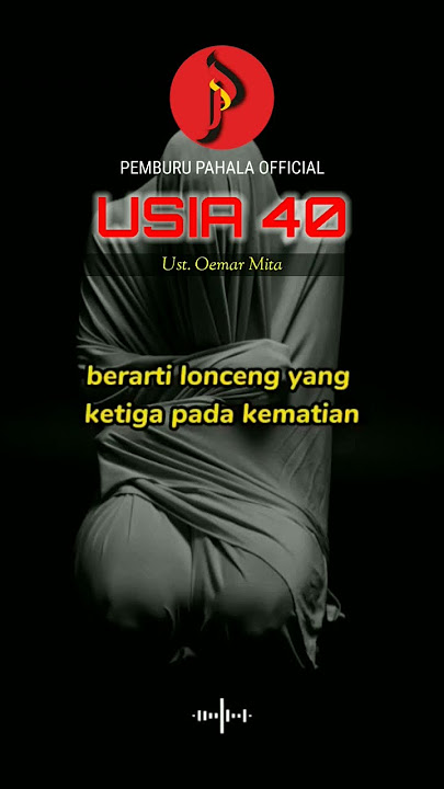 Nasihat Usia 40 tahun Ust. Oemar Mita #ustadzoemarmita #ceramah #ceramahsingkat #shorts #shortvideo