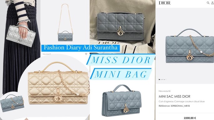 Dior Caro Compact Zipped Card Holder Cloud Blue Supple Cannage Calfskin, DIOR in 2023