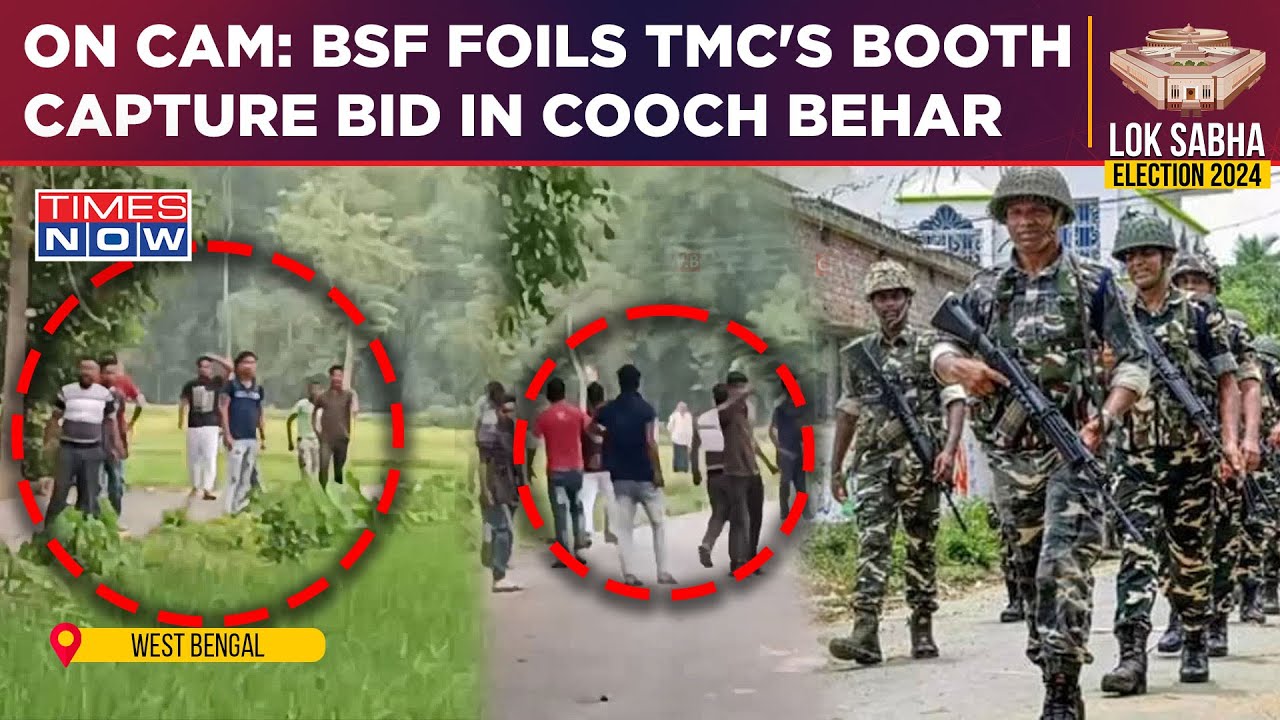 Bengal Violence In Lok Sabha Phase 1: BSF Foils Alleged TMC's Booth Capture Bid in Cooch Behar