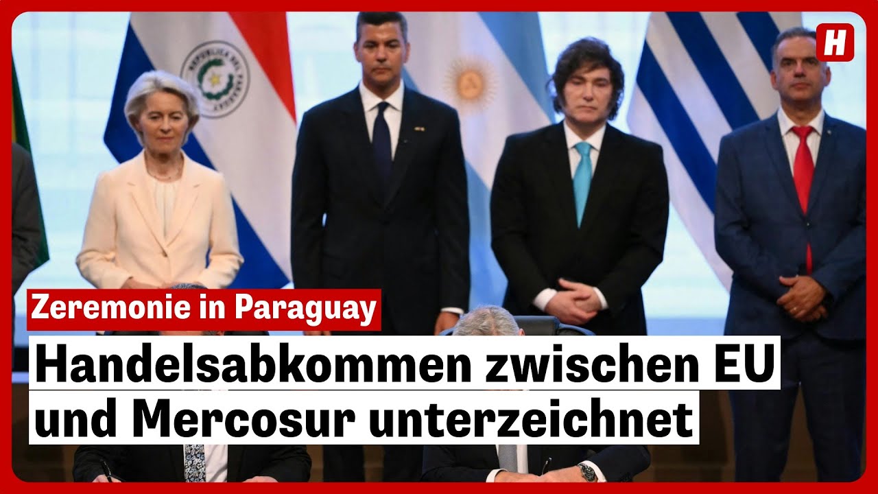 Zeremonie in Paraguay: Handelsabkommen zwischen EU und Mercosur ...