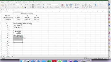 How to Calculate Saturated Pressure(Vapor Pressure) with Excel Using Antoine Equation