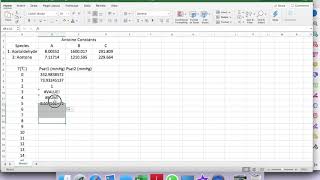 How to Calculate Saturated Pressure(Vapor Pressure) with Excel Using Antoine Equation screenshot 4