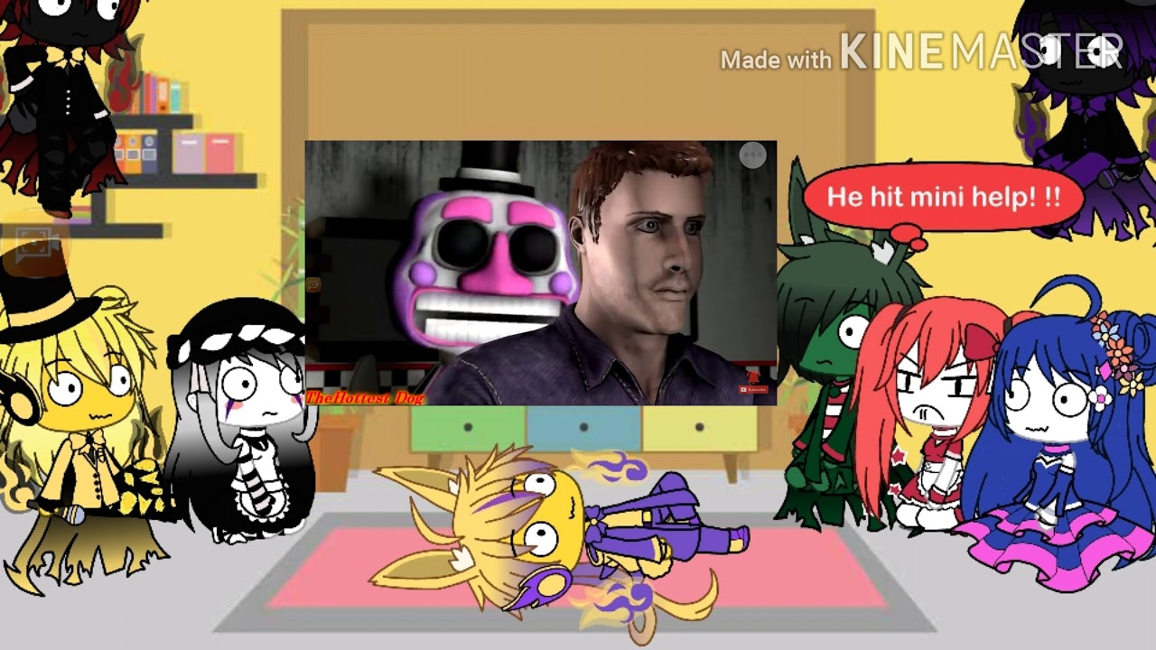Fnaf react to  ucn special  ( part 7 of reaction series)