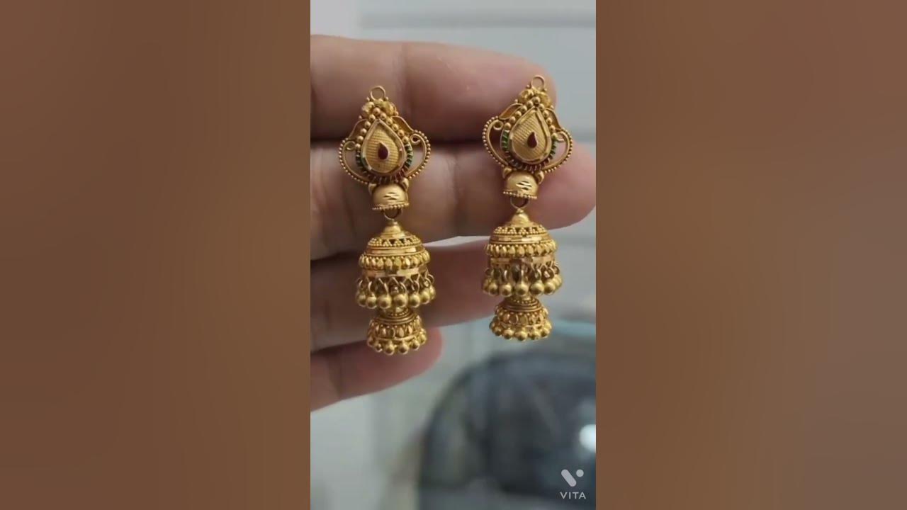 Gold ke jhumke ka design Outlet