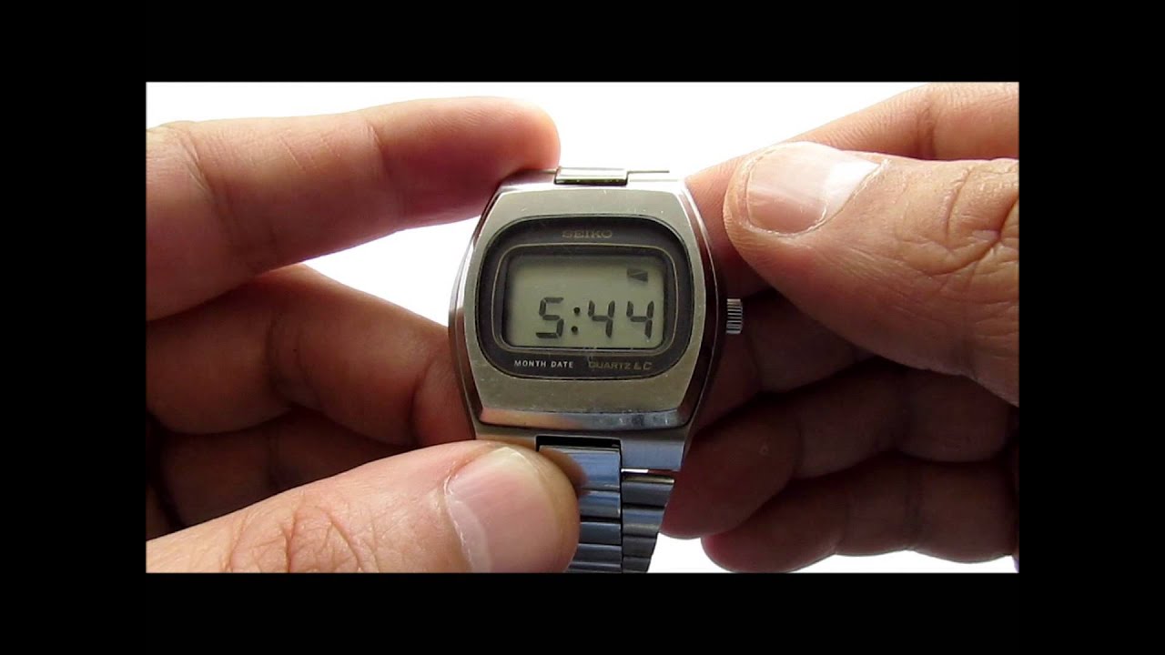 Seiko 0532-5009 Digital Wrist Watch - YouTube