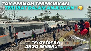 TERLIBAT ANJLOKAN KERETA ARGO SEMERU DI KULON PROGO‼️Naik KA Argo Semeru Surabaya Gubeng - Jakarta