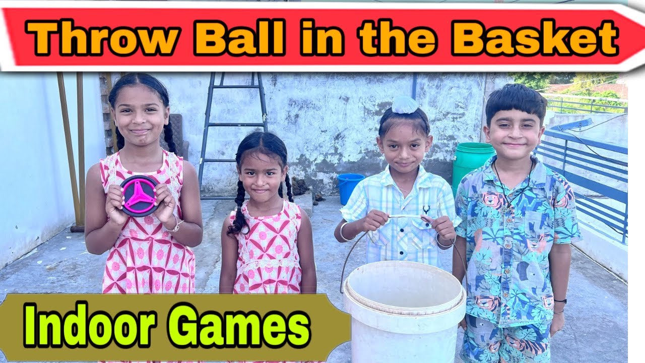  Indoor Games for Kids | Throw Ball in the Basket 🎯 | Motor Skills Activities at Home