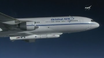 Rocket carrying eight satellites launched into space from plane