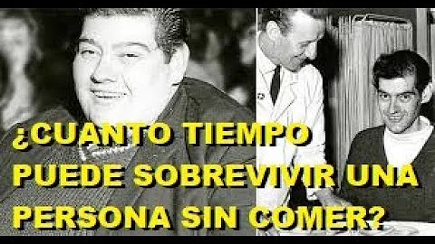 ¿Cuánto tiempo puede sobrevivir una persona de 45 kilos sin comida?