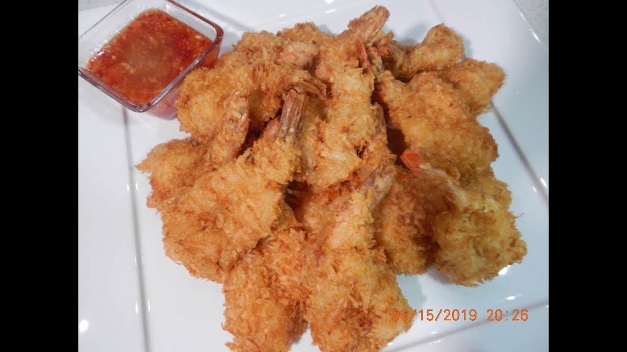 Shrimp with Coconut Flakes Recipe YouTube