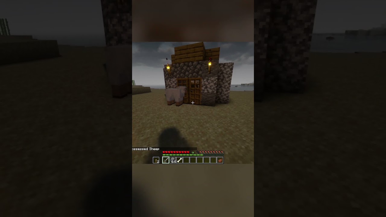 Herobrine... Sheep??? #minecrafthorror #modded #minecraft #scary #herobrine #creepy  #gaming #fyp