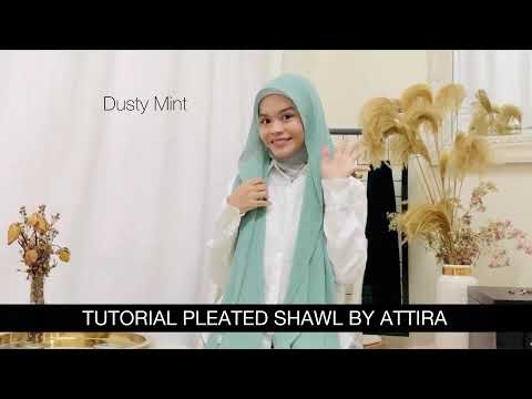 EASY TUTORIAL PLEATED SHAWL PREMIUM (STYLE 3)